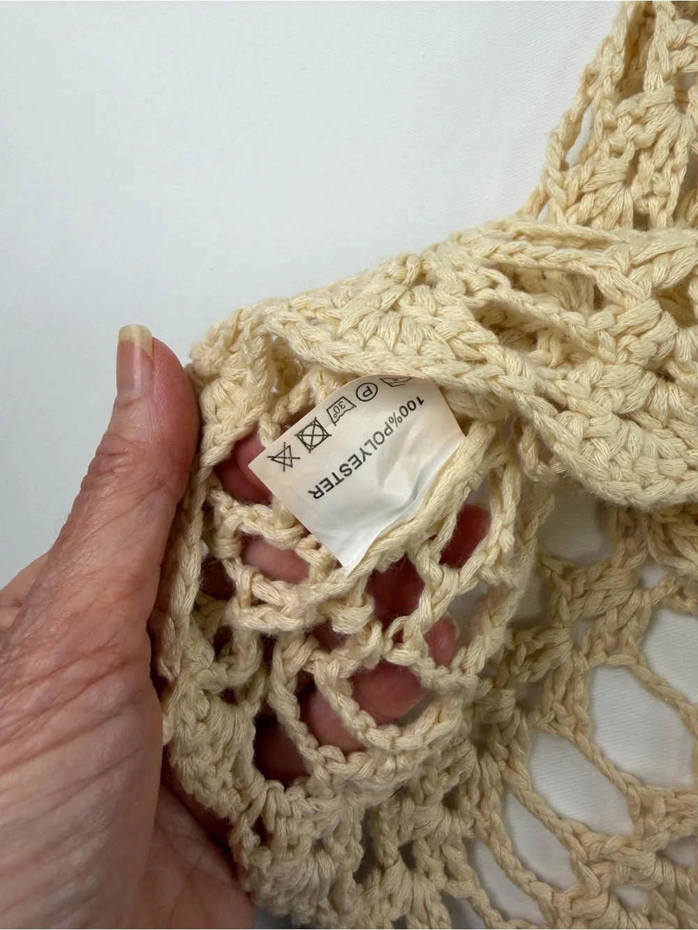 Gorgeous Crochet Swim Cover-Up Tunic Style  - natural boho look